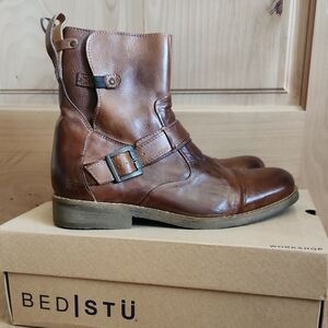 BED|STU Tan Leather Men's Boots